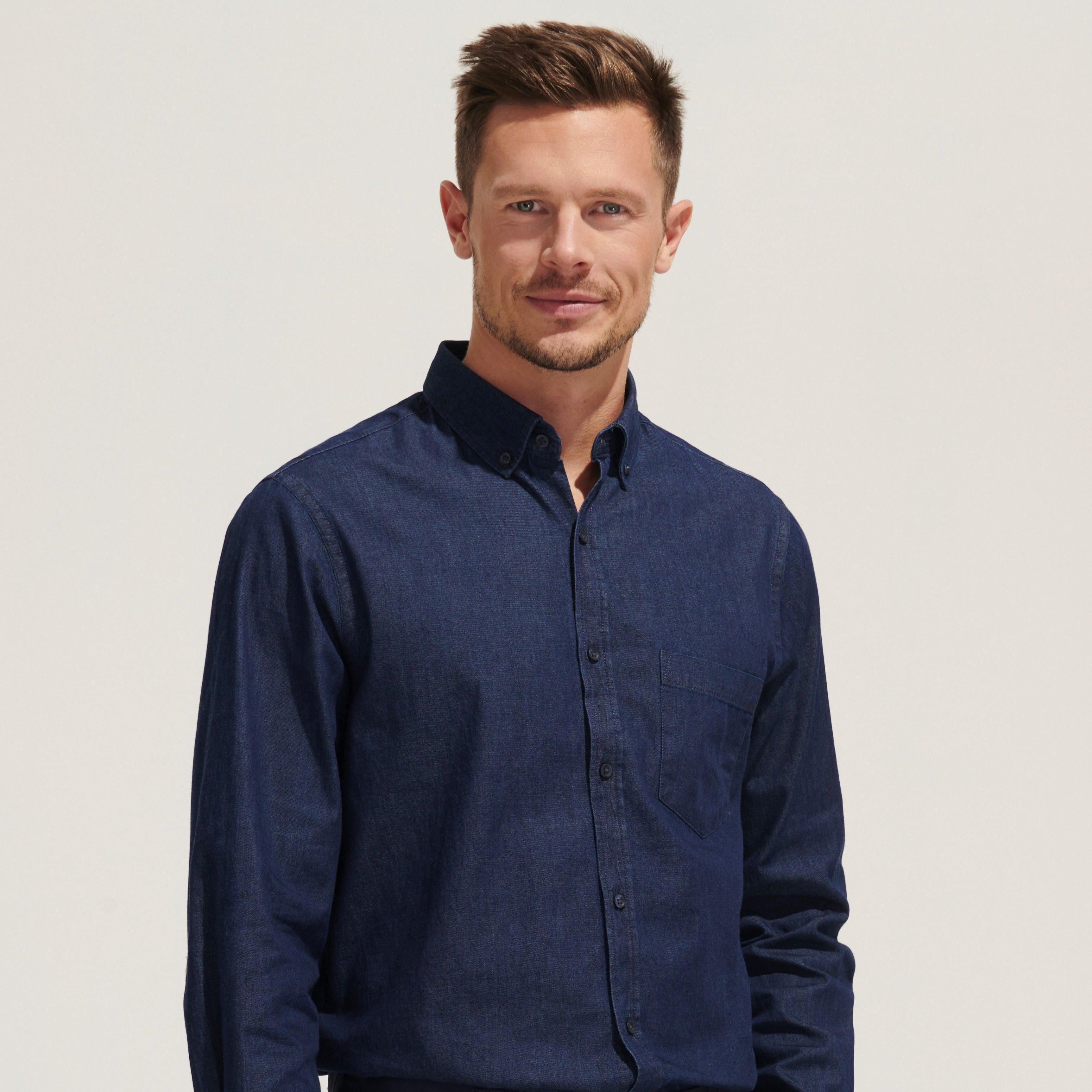 Chemise Homme en denim BARRY MEN - alēlu