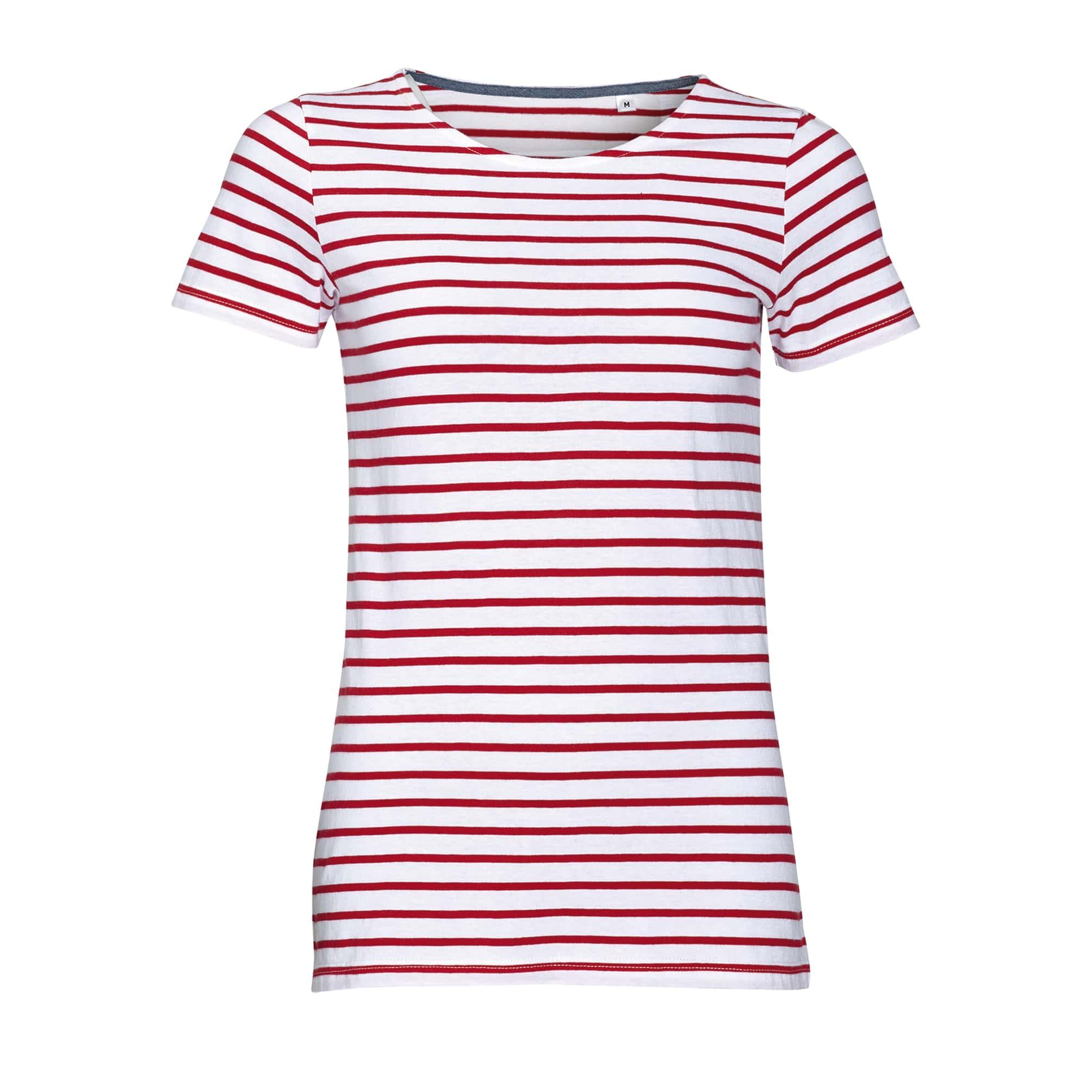 Tee-shirt Femme col rond rayé MILES WOMEN - alēlu